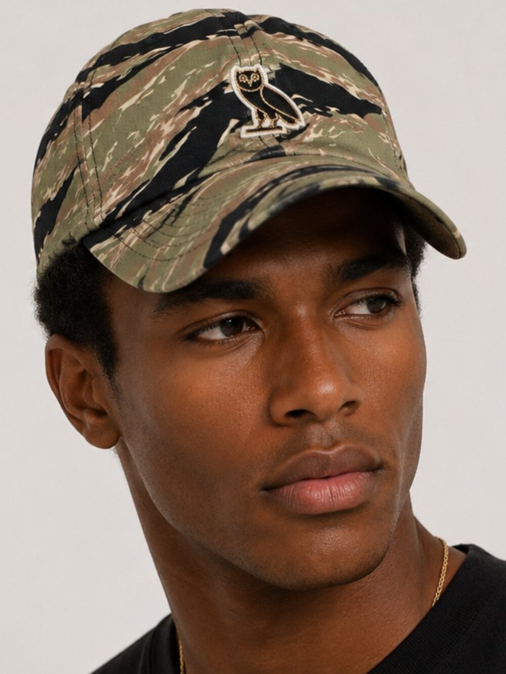 OVO Camouflage Baseball Cap with Owl Logo